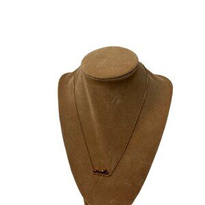 Kate Spade "Smile" Gold-Tone Necklace With Delicate Chain & Crystal Accent